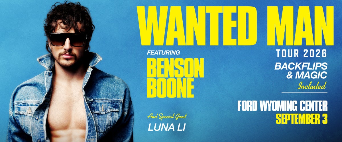 Benson Boone Wanted Man Tour 2026