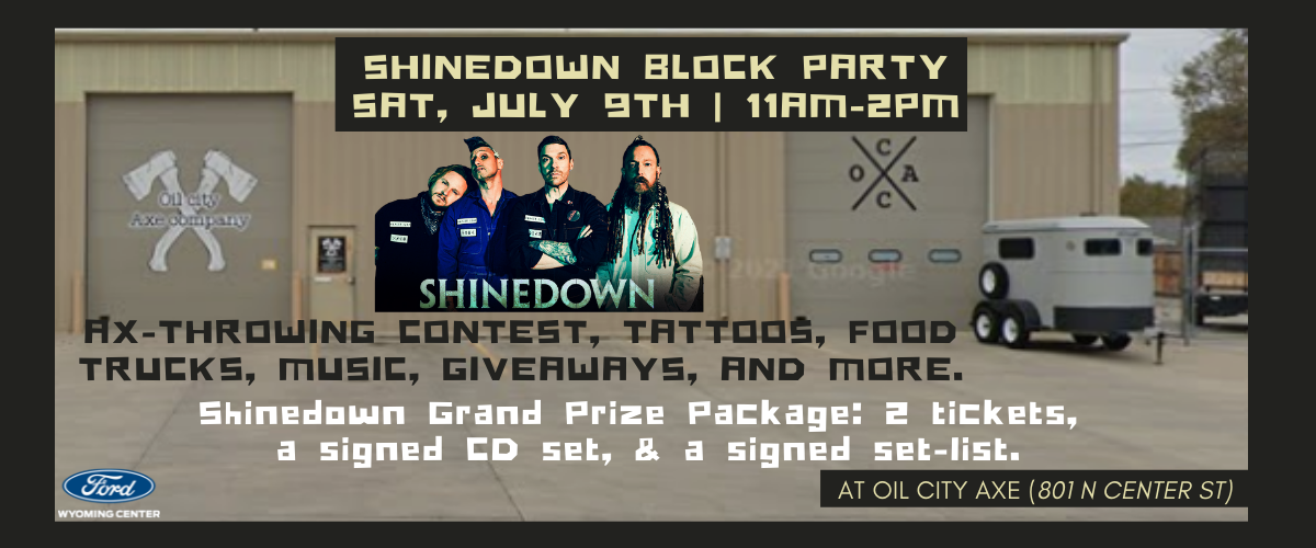 Shinedown Block Party at Oil City Axe