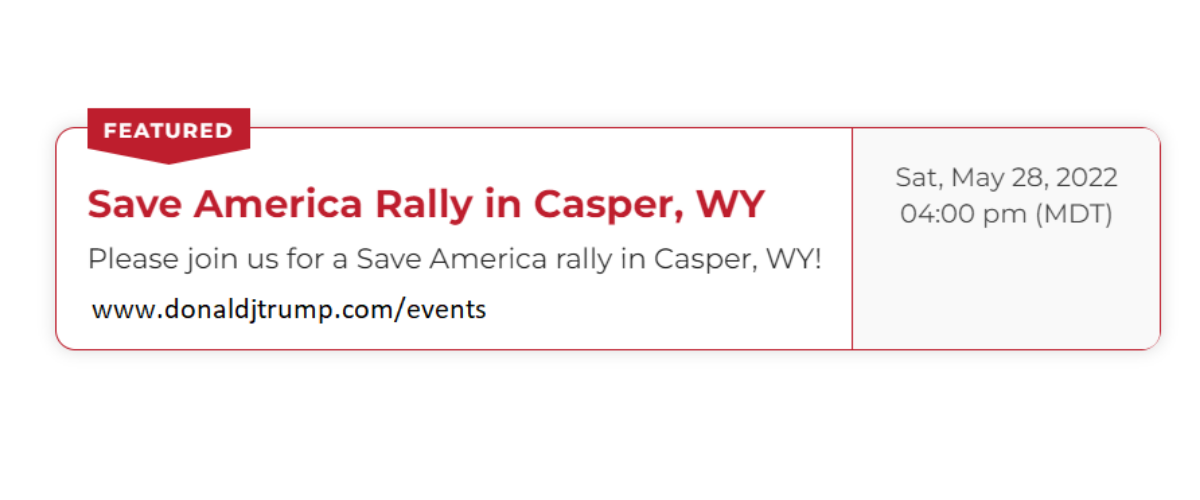 Save America Rally